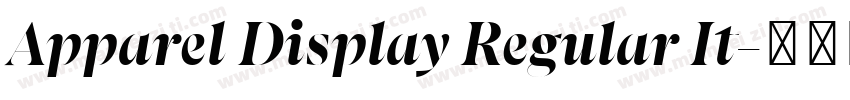 Apparel Display Regular It字体转换
